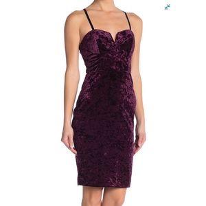 Velvet midi dress